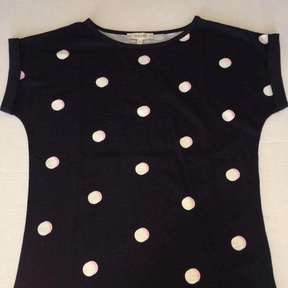 Oasis polka dot shirt XS
